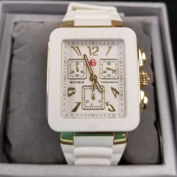 Michele Accessories - MICHELE Women's MWW06L000013 Park Jelly Bean Watch